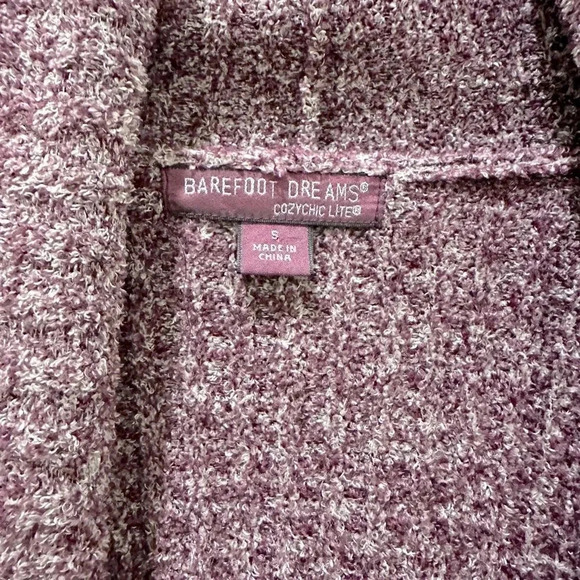 Barefoot Dreams Burgundy Montecito Cardigan sz Small - Picture 9 of 10